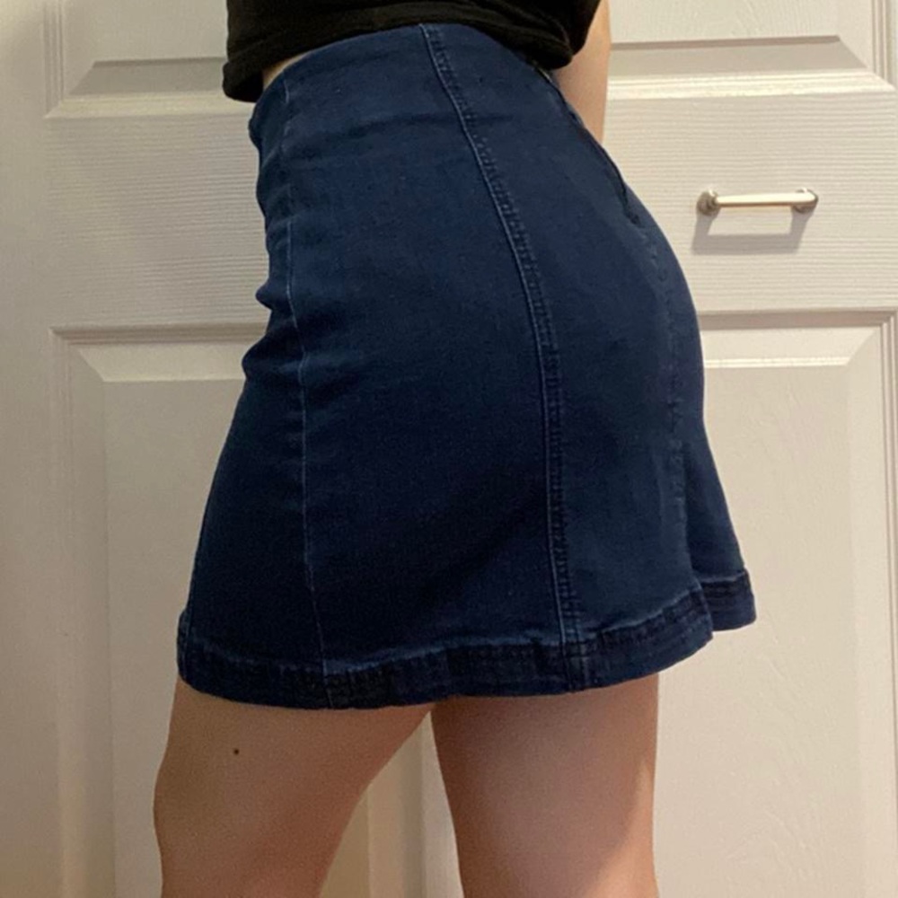 Fashion Nova denim mini skirt